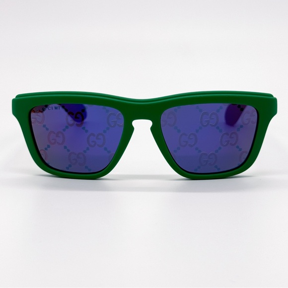 NEW GUCCI GG1571S 004 SQUARE GREEN BLUE MEN SUNGLASSES GUCCI - Picture 5 of 12